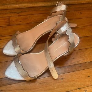Loeffler Randall silver heals- size 9